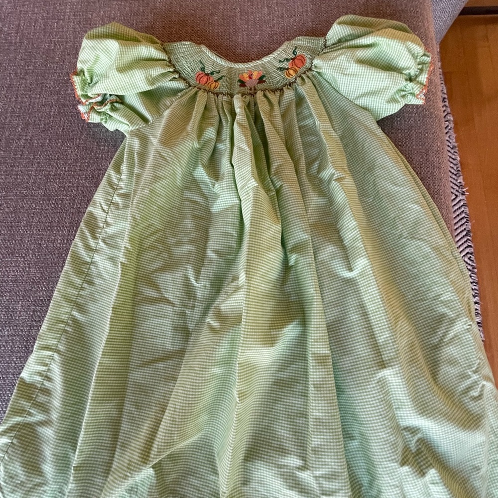 Smocked Thanksgiving dress